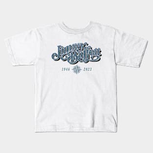 Jimmy Buffett Latitudes Blue Kids T-Shirt